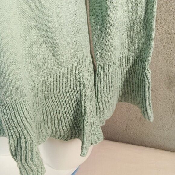 NWT $49 Style&Co Cozy Fall Sweater Size Petite Larger Fall Mint Flared Cuff - Picture 4 of 12